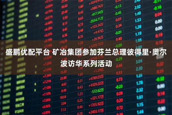 盛鹏优配平台 矿冶集团参加芬兰总理彼得里·奥尔波访华系列活动